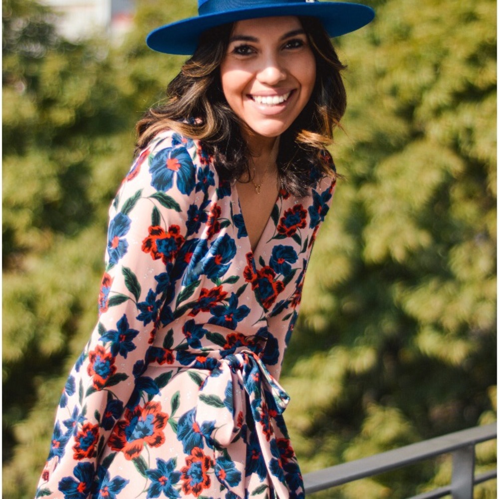 •ZARA• Floral Midi Dress • M